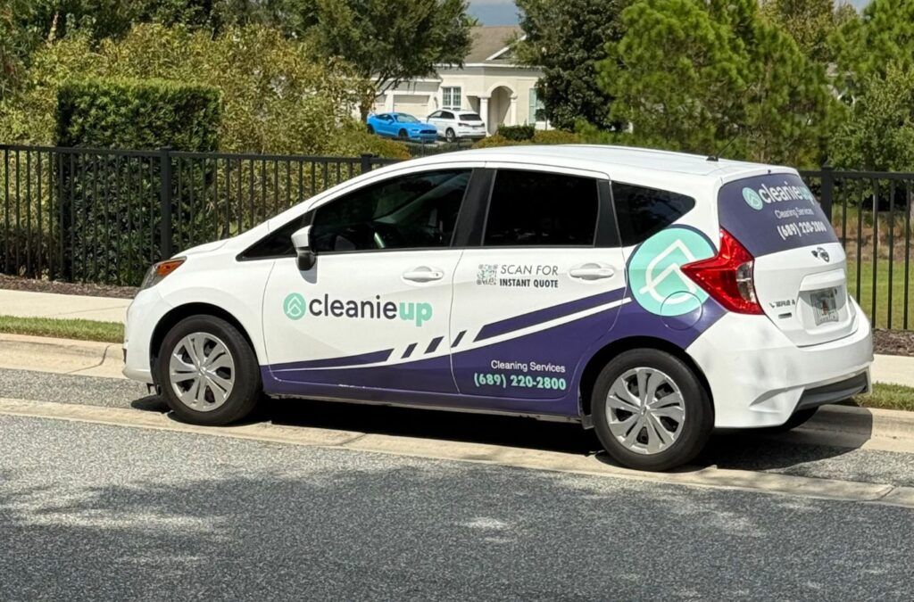 CleanieUp company vehicle parked in Winter Garden, FL, representing dependable, local Standard Cleaning services delivered with professionalism.. Standard Cleaning near me.